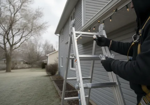 Christmas Light Installation in Orangeville